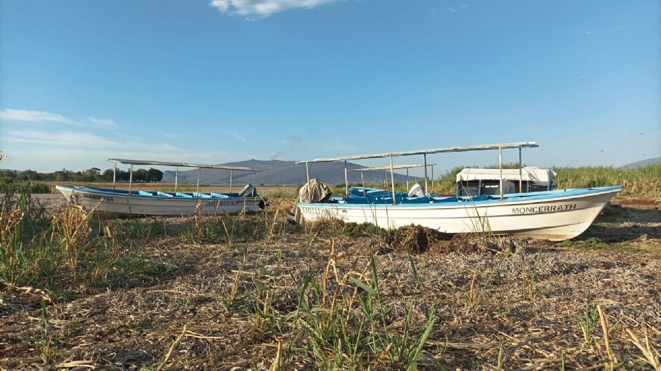 Calor y sequía: aspecto de la laguna de Yuriria.