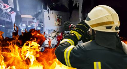 Incendio en mercado Juan C. Doria de Pachuca moviliza al cuerpo de emergencias