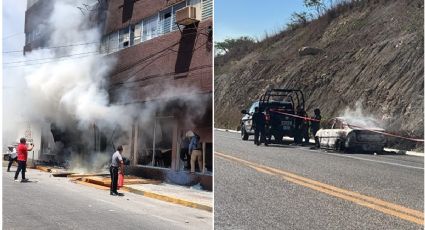 Chiapas arde: Queman dependencia; hallan auto y hombre calcinados