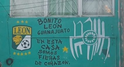 Esa sí es pasión por el Club León: pintan la fachada de su casa con el verde esmeralda