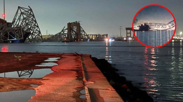 Así fue el colapso del puente Francis Scott Key Bridge en Baltimore | VIDEO