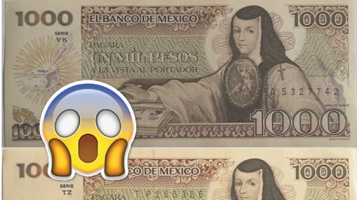 Así es el billete de 1,000 pesos que ahora vale 1 peso según Banxico