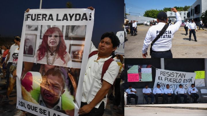 Campeche: Policías convocan a mega marcha tras respaldo de López Obrador a Layda Sansores