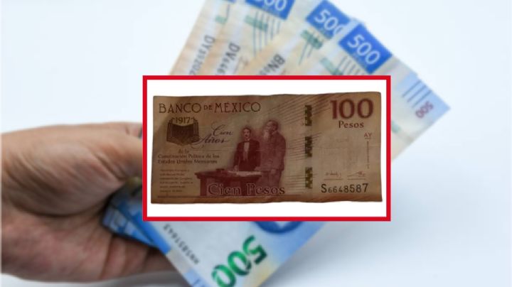 Así es el billete de 100 considerado como conmemorativo; vale 600,000 pesos