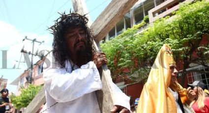 "Judíos de Papantla", 35 años realizando el Viacrucis de Semana Santa