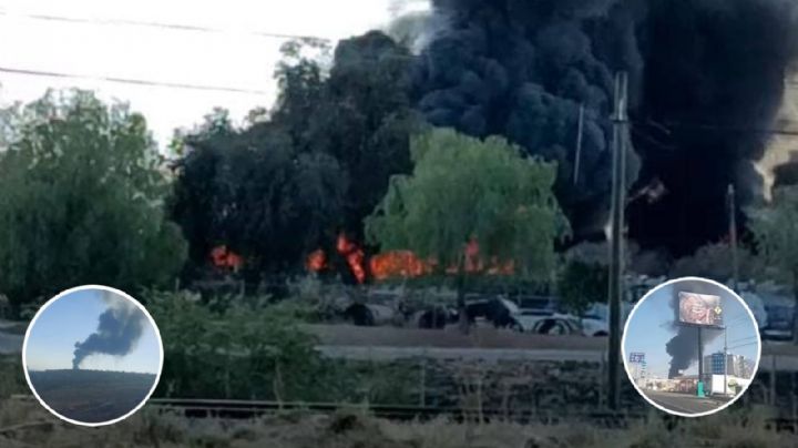 Se incendia una nave del Parque Industrial Apolo en Silao