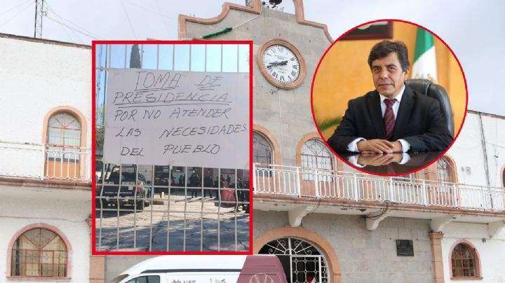 Pobladores cierran con cadena y candado la presidencia municipal de San Salvador; esto exigen