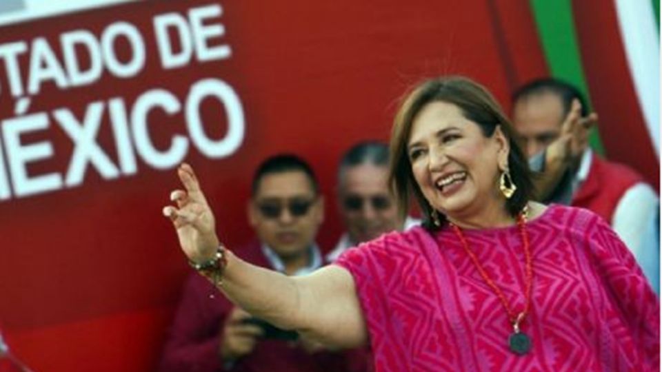 Xóchitl Gálvez, en campaña en Ecatepec