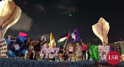 Marchan más de 2,500 mujeres en Cancún en busca de justicia y visibilización