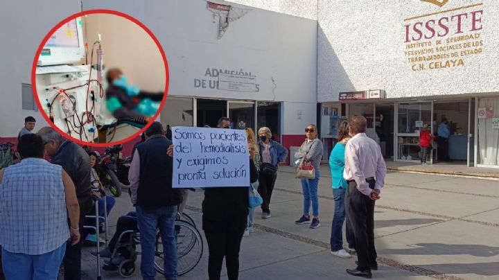 Suspenden hemodiálisis en ISSSTE de Celaya; pacientes se manifiestan