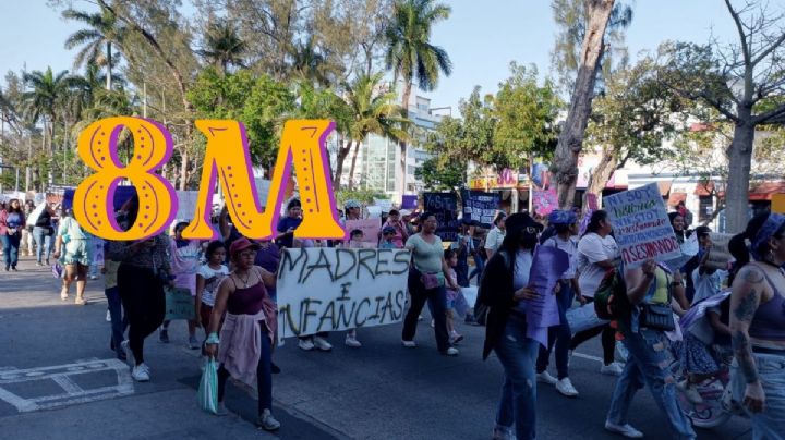 "Ni una asesinada más", mujeres marchan en 8M contra violencia en Veracruz