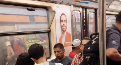 Elecciones 2024: Álvarez Máynez y García Harfuch se hacen propaganda en el Metro CDMX