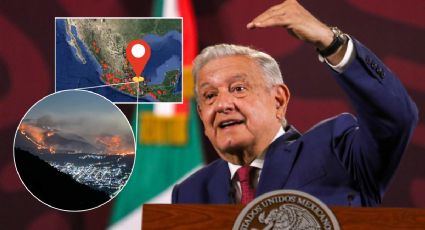 AMLO destaca a este incendio forestal en Veracruz como uno de los más relevantes en México