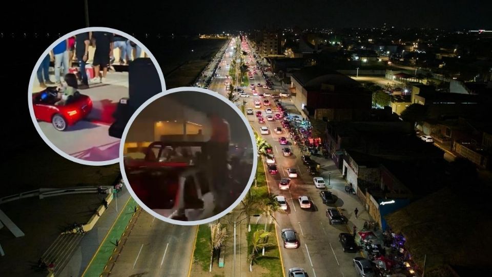 Golpes y bailes en patrulla de SSP así se vivió la semana santa en Coatzacoalcos, Veracruz