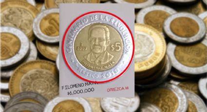 Así es la moneda de 5 que está en ofertón; vale 5,000,000 de pesos