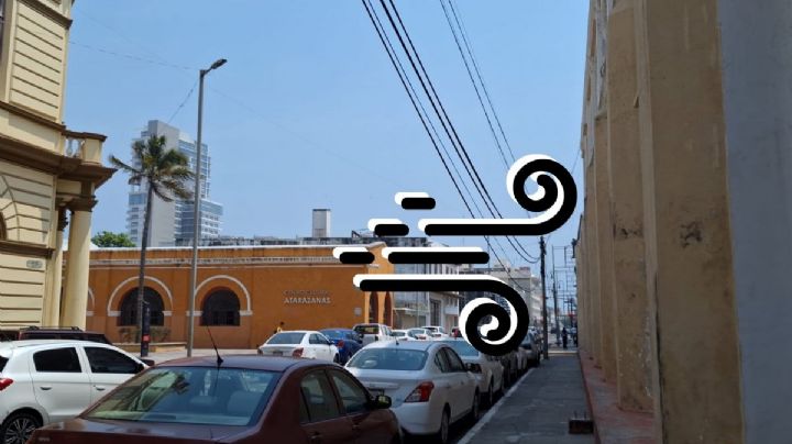 Rachas del viento del norte supera los 100 km/h en esta zona de Veracruz