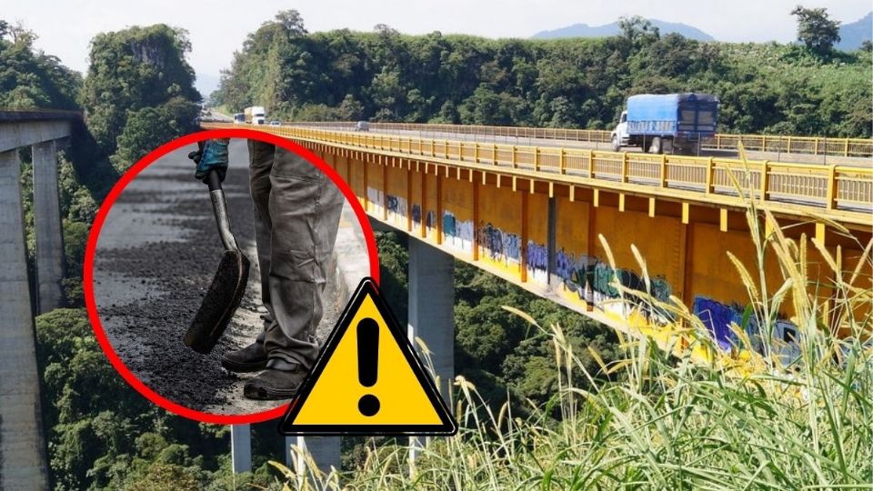 Tráfico en Veracruz: Reanudan trabajos en Puente Metlac y reportan 4 km de fila