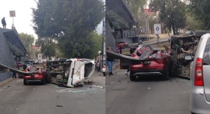 Accidente en Periférico Norte: Conductor no estaba ebrio; un tercer vehículo causó la caída