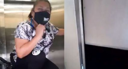 Cuernavaca: Enfermera del IMSS queda atrapada en elevador y envía mensaje a AMLO