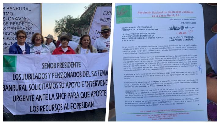 Jubilados de Banrural piden ayuda a AMLO para restablecer su servicio médico