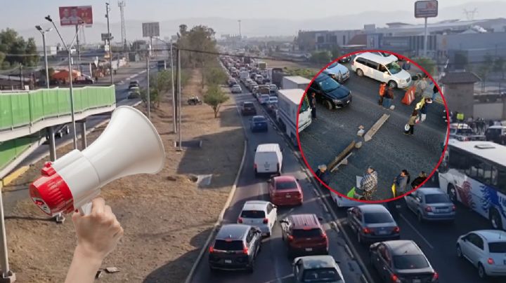 Bloqueo en la México-Pachuca, vecinos protestan por la falta de agua