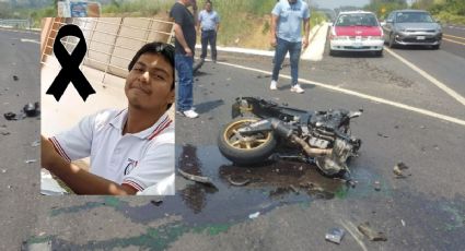 Humberto, de 17 años, murió tras accidente en moto en Soconusco