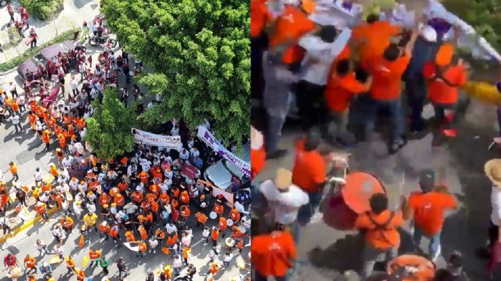 Se arma campal entre Morena y MC; militantes se golpean en Tlaquepaque| VIDEO