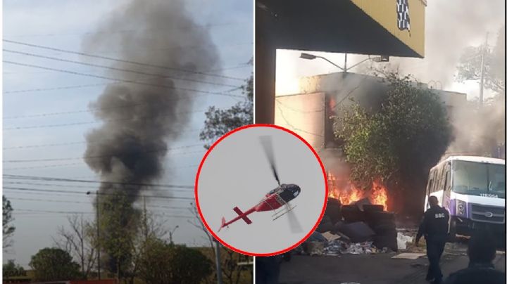 Aeronave se desploma en Coyoacán, sobre av. Aztecas y del Imán; hay 3 muertos
