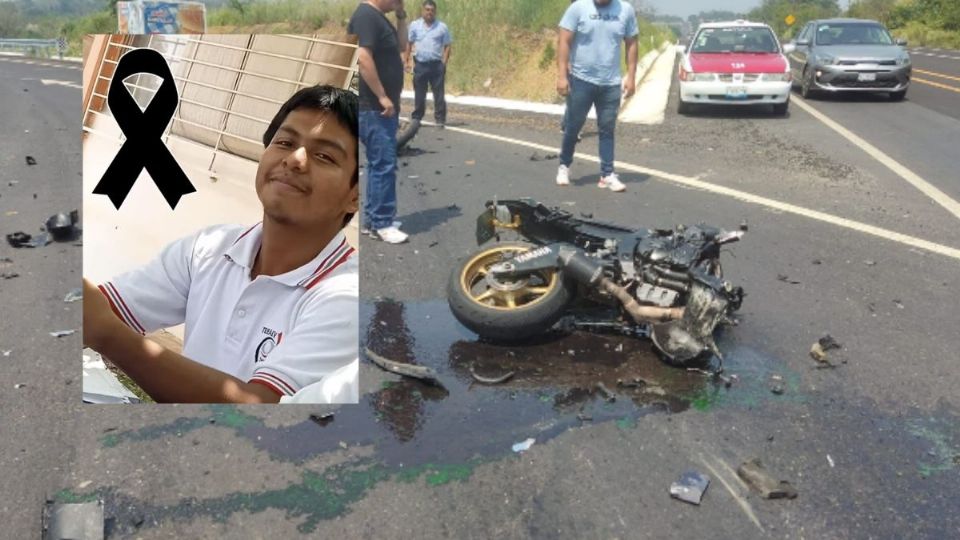 Humberto, de 17 años, murió tras accidente en moto en Soconusco