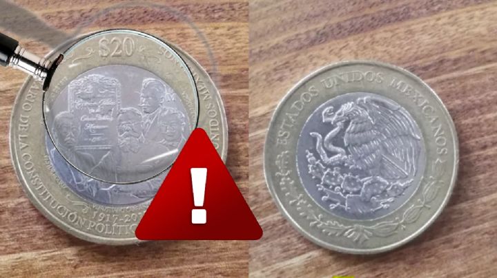 Así es la moneda de 20 con 4 caras; vale casi 2,000,000 de pesos