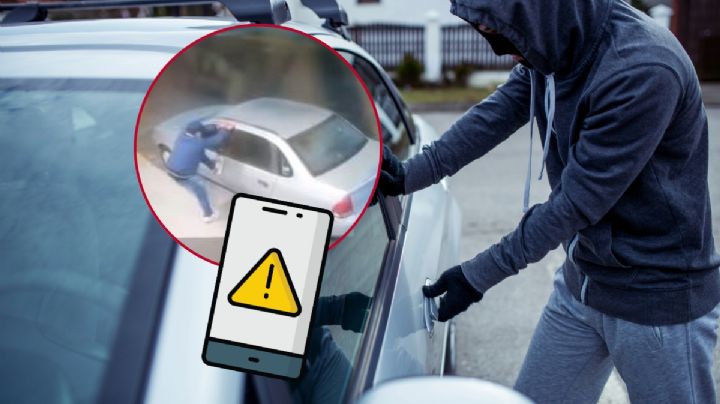 Captan en video cómo roban computadora de auto en segundos en colonia de Pachuca