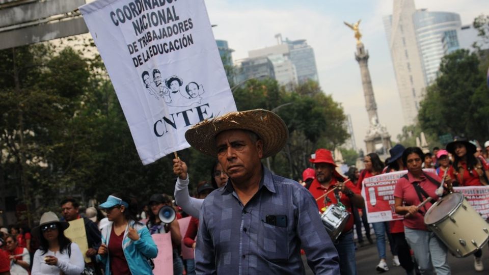 Marcha de la CNTE en CDMX