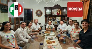 Morena en Yucatán: Felipe Cervera renuncia al PRI y cena con Claudia Sheinbaum