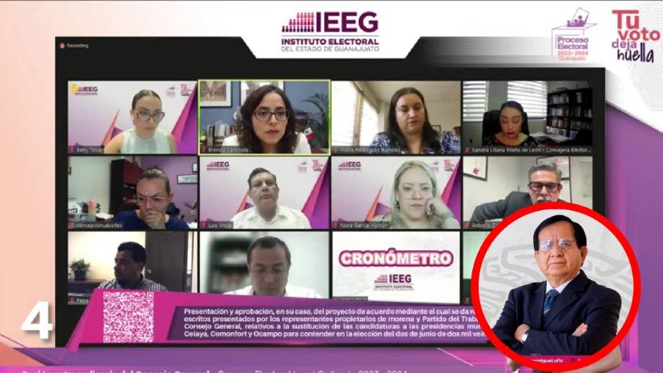 IEEG votó en contra de la sustitución de candidatas mujeres por hombres en 3 municipios, incluyendo Celaya