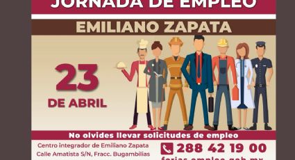 ¿Necesitas trabajo? Habrá jornada del empleo en municipio de Emiliano Zapata