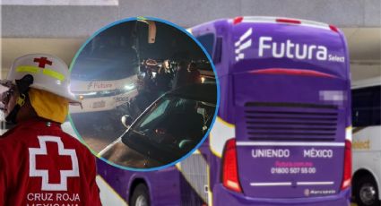 Autobús Futura arrastra a vehículos en la México-Pachuca: hubo heridos