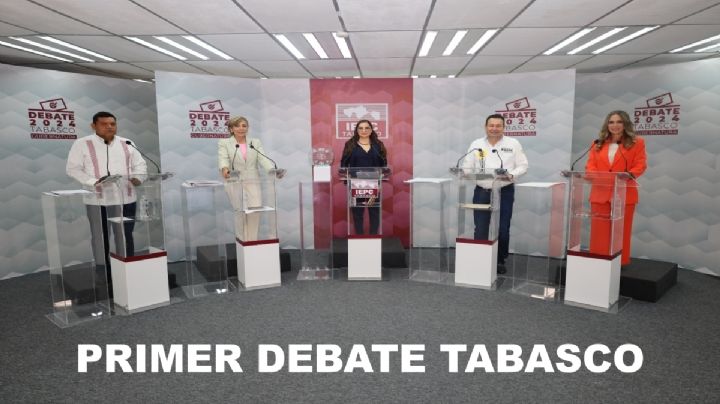 Debate Tabasco: Todos contra Javier May; “hoy es ley la corrupción en México” afirma candidato de Morena