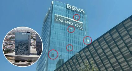 Recién abrieron sus oficinas y ya tiene los vidrios rotos; así está la torre BBVA en City Center