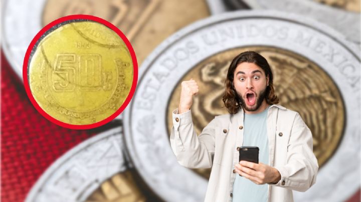Así es la moneda de 50 centavos que se vende en 7,000,000 de pesos