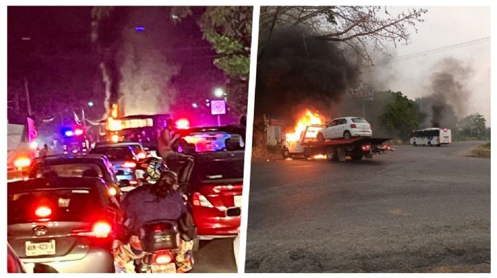 Violencia sacude Tabasco: incendian vehículos en 2 carreteras de Tabasco; esto sabemos