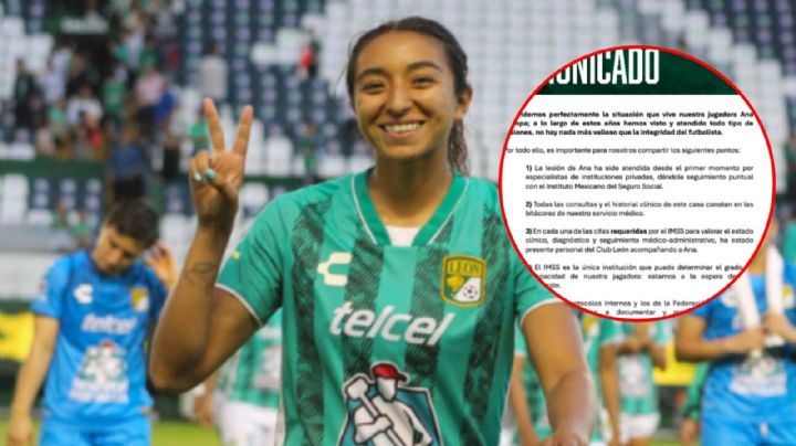 Futbolista del León se daña la visión tras lesión en entrenamiento; acusa al club de abandonarla