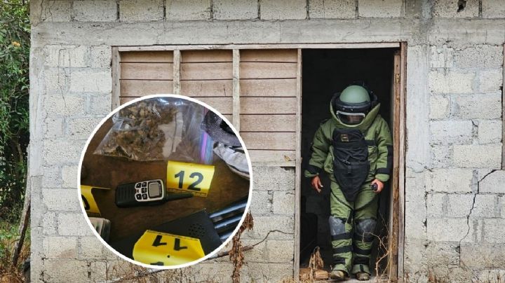 Este es el arsenal y drogas aseguradas durante cateo de casa en Tuxpan