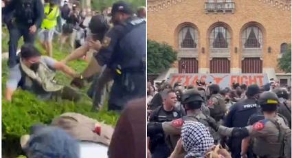 Texas: Con policía montada, dispersan a estudiantes propalestinos | Videos