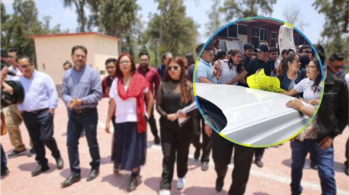 Tensión en El Mexe durante visita de secretaría de Educación Pública