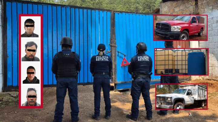 Asegura Policía de Hidalgo 13 camionetas, huachicol, armas y drogas en este municipio