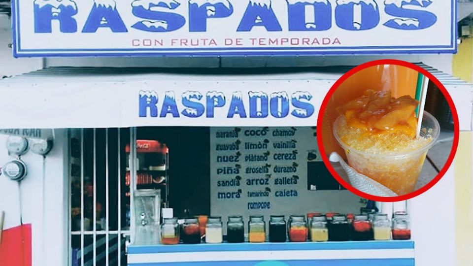 Leoneses buscan mitigar el calor y las altas temperaturas, refrescándose con un raspado con sabor a fruta.