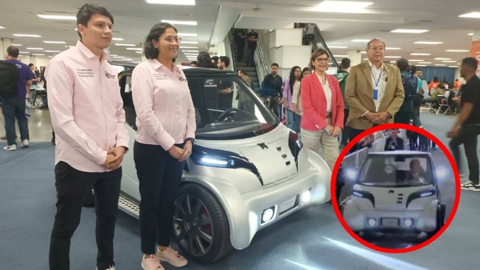 Presentan auto eléctrico diseñado por la Universidad de Guanajuato en Día de la Mentefactura