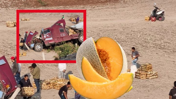 Autopista Arco Norte: Reportan actos de rapiña tras volcadura de tráiler con melones
