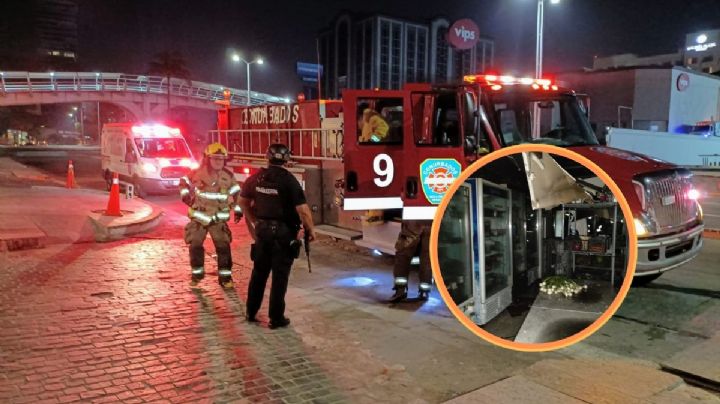 Esto se sabe del incendio al interior de Plaza Andamar, en Boca del Río
