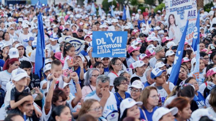 “Guanajuato dará la cara por México”: Libia en El Coecillo